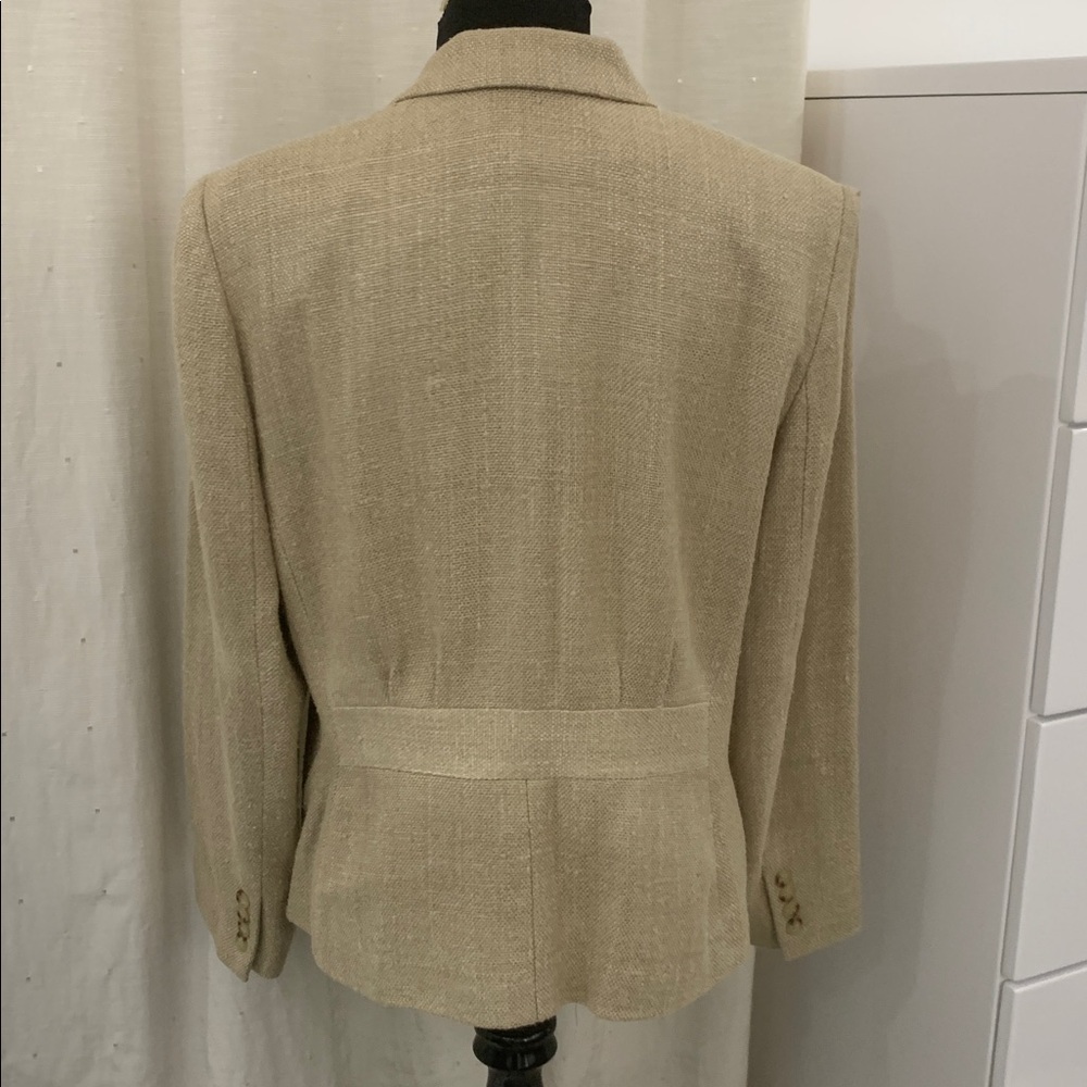 Ralph Lauren Tan Silk Jacket/Blazer size 14 - Picture 7 of 17